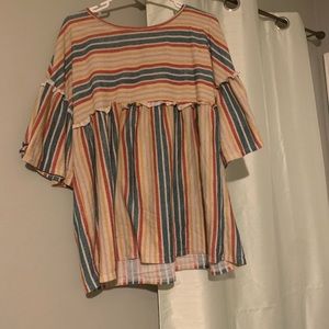 Entro top, 3/4 sleeves.